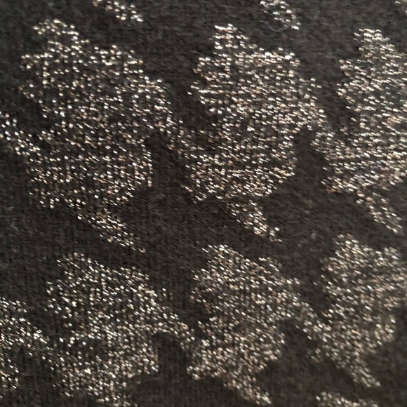 𝅺MARCIANO black with silver sparkly straight‎ stretchy skirt size large #s1106 - Picture 2 of 7